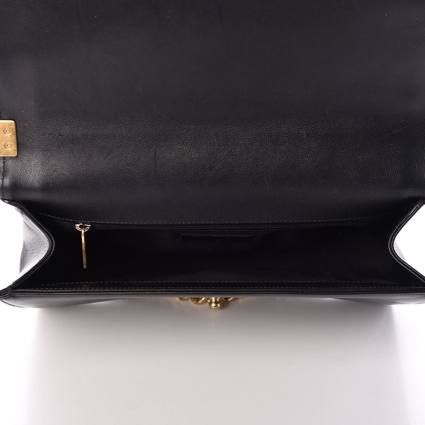 Calfskin Quilted New Medium Boy Flap Black