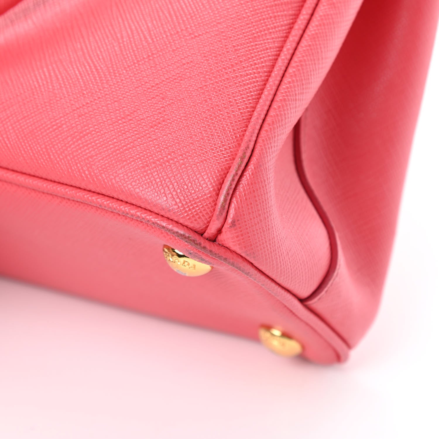 Prada Saffiano Mini Galleria Double Zip Tote Fragola 14 of 23
