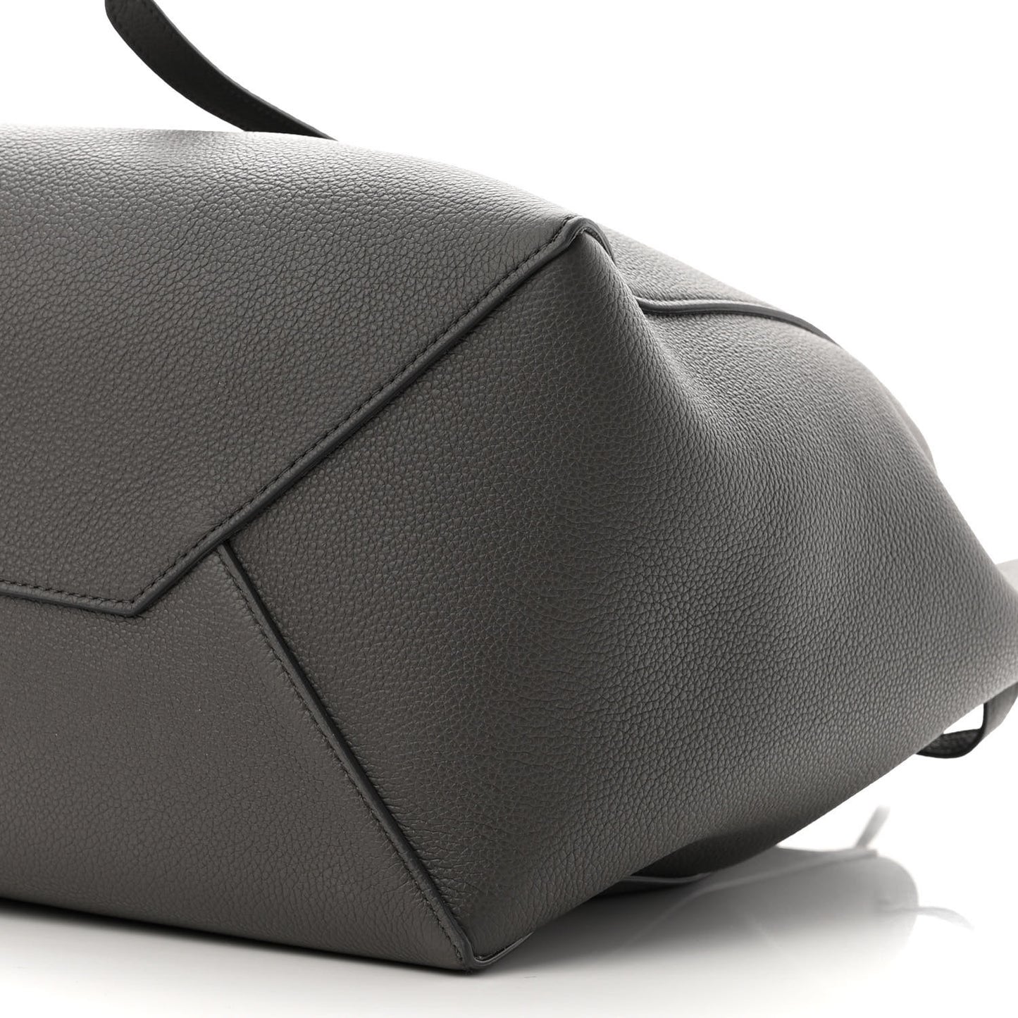 Soft Grained Calfskin Small Belt Cabas Phantom Grey