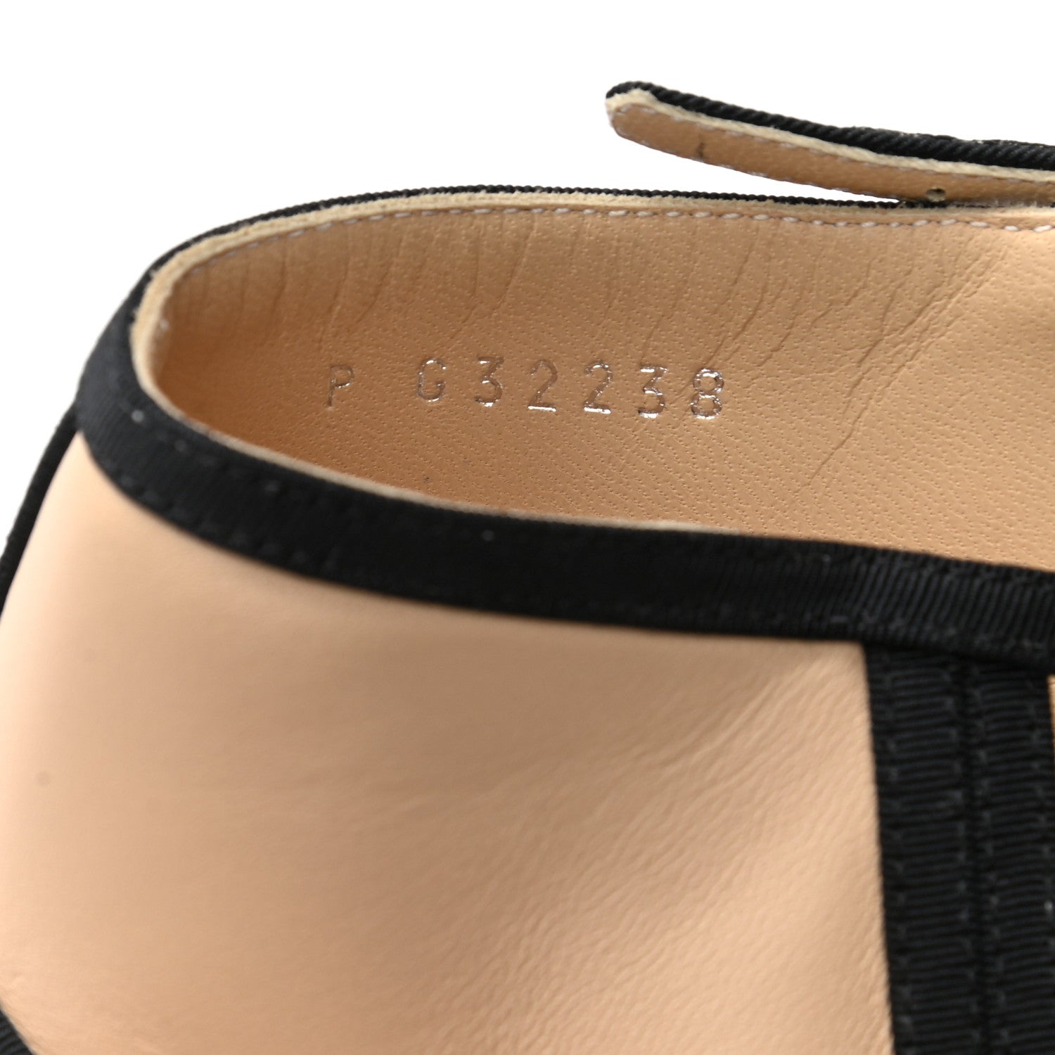 Chanel Lambskin Grosgrain Cap Toe Pumps 37 Beige Black 8 of 8
