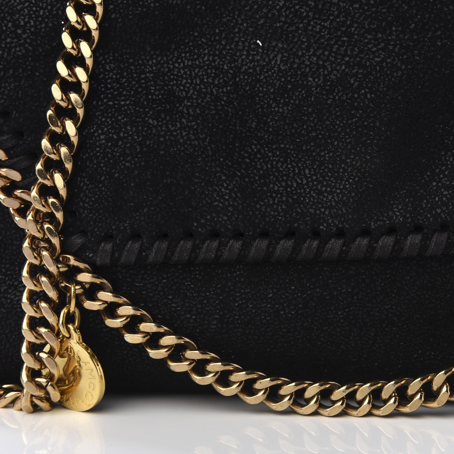 Shaggy Deer Mini Falabella Shoulder Bag Black