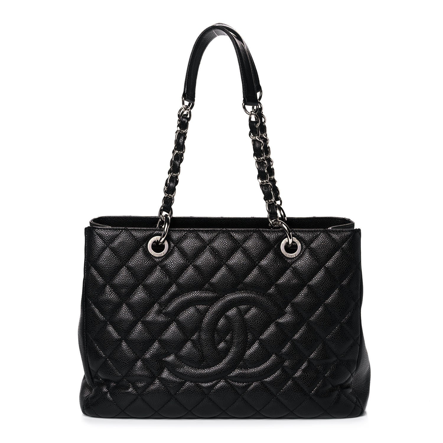Chanel Caviar Quilted Grand Shopping Tote GST Black 1 of 15