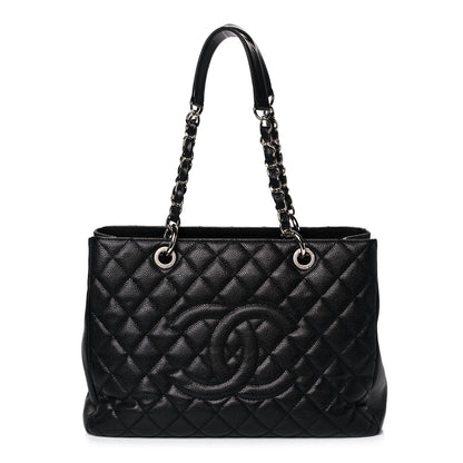 Chanel Caviar Quilted Grand Shopping Tote GST Black 1 of 15