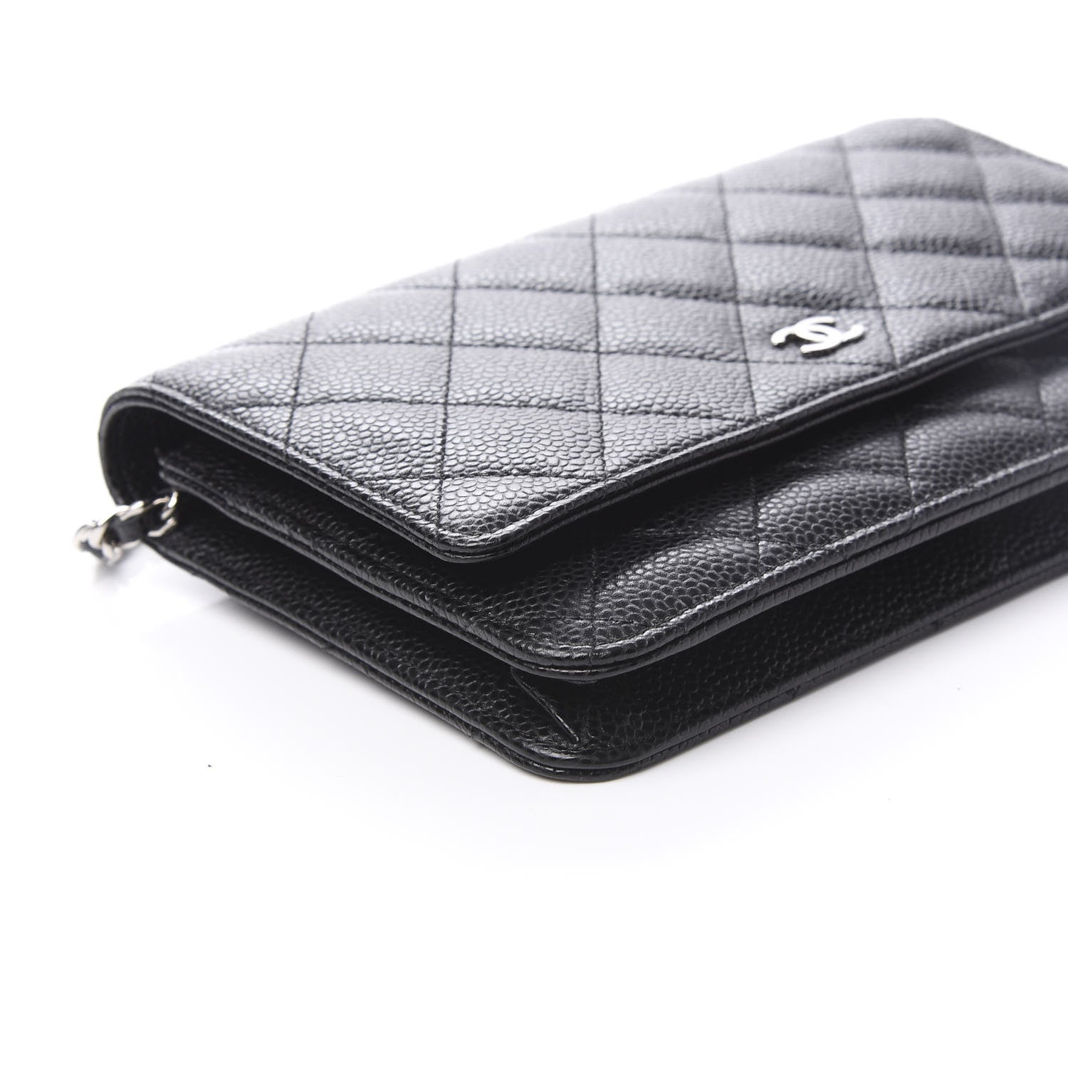 Chanel Caviar Quilted Wallet On Chain WOC Black 9 of 11
