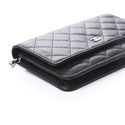 Chanel Caviar Quilted Wallet On Chain WOC Black 9 of 11