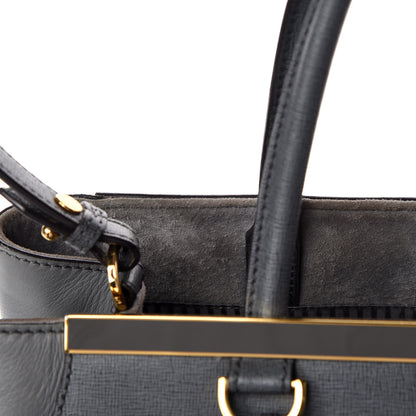Fendi Vitello Elite Flamingo Regular 2Jours Tote Grigio Grigio Chiaro 18 of 19