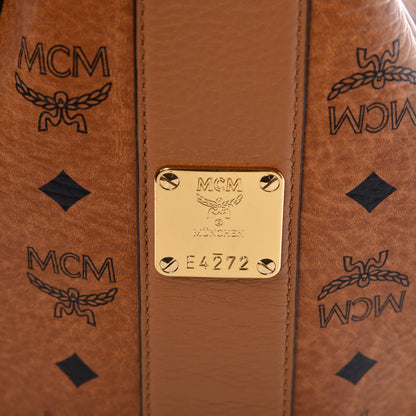 MCM Visetos Large Liz Reversible Shopper Tote Cognac 9 of 9