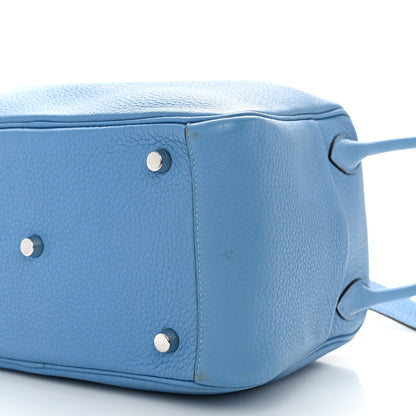 Hermes Taurillon Clemence Lindy 26 Bleu Paradis 10 of 12