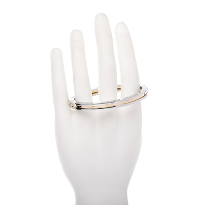 Bulgari 18K Yellow Gold Stainless Steel B.Zero1 Bangle Bracelet 2 of 8