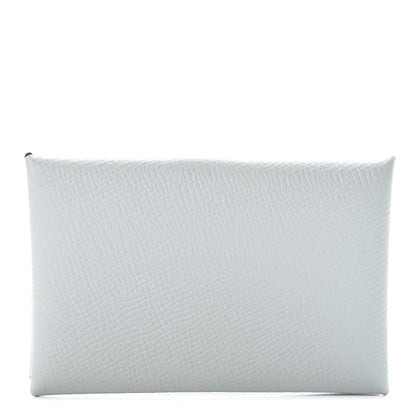 Hermes Epsom Verso Calvi Card Case Bleu Glacier Bleu Brighton 1 of 8