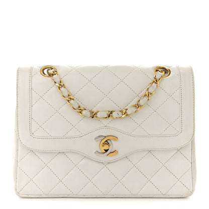 Chanel Lambskin Quilted Small Flap White 1 of 17