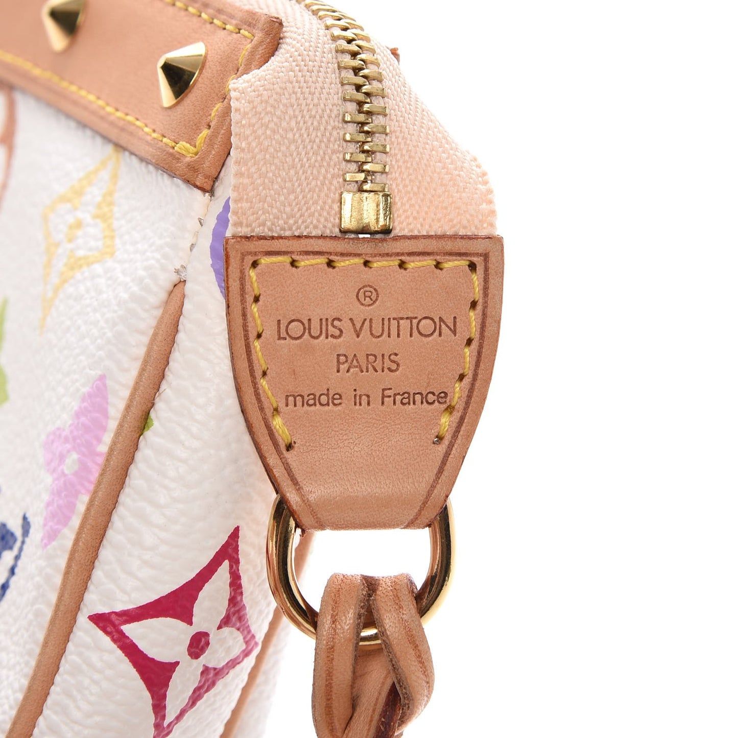 Monogram Multicolor Pochette Accessories White