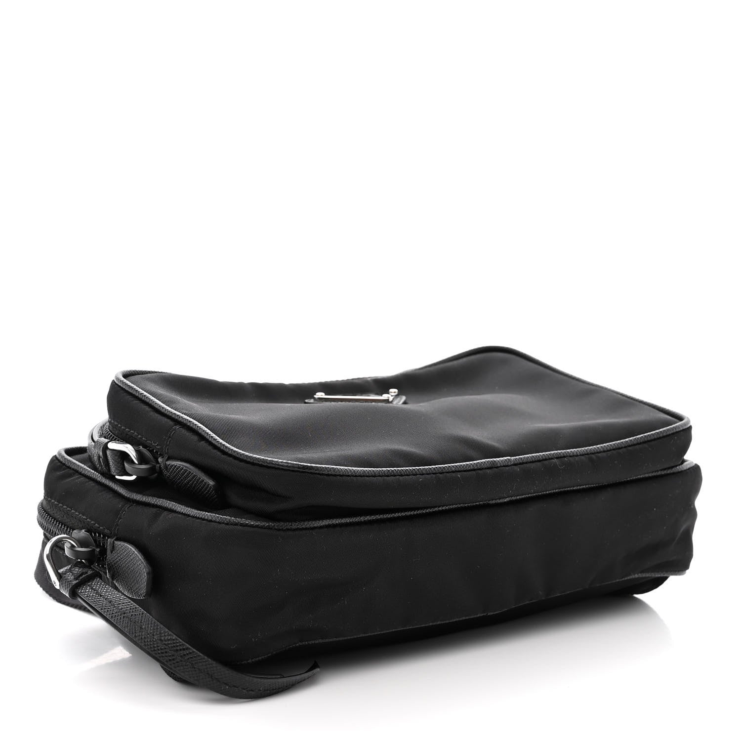 Prada Tessuto Nylon Saffiano Belt Bag Black 4 of 12