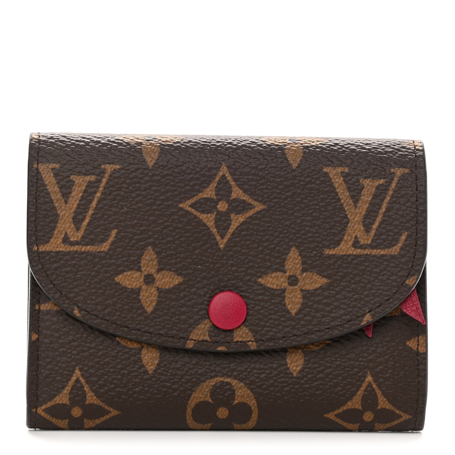 Monogram Rosalie Coin Purse Fuchsia