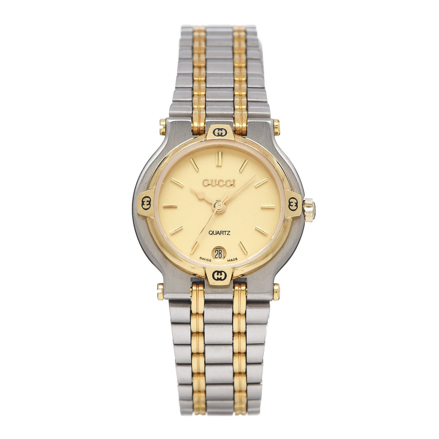 Stainless Steel 25mm 9000L Quartz Watch Gold