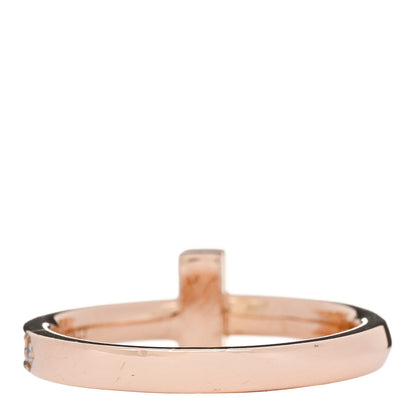 Tiffany 18K Rose Gold Diamond 2.5mm T T1 Ring 52 6 3 of 5