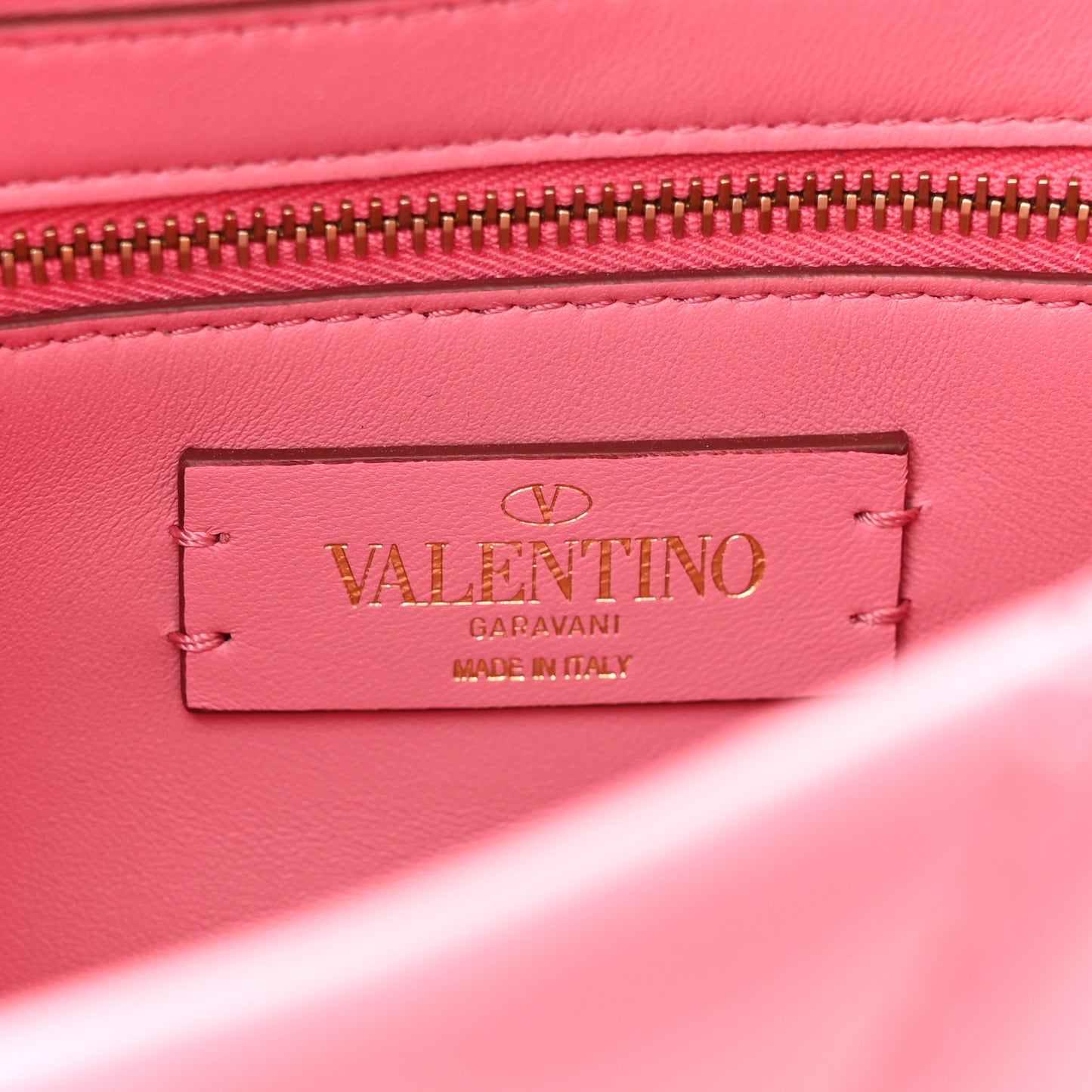 Nappa Medium Roman Stud Shoulder Bag Flamingo Pink