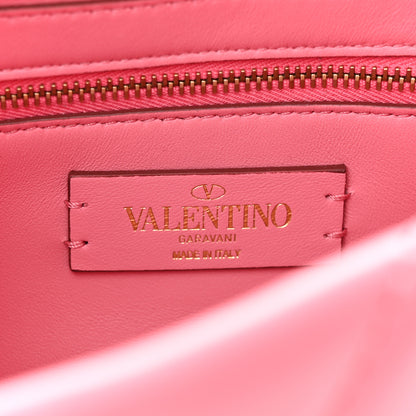 Valentino Garavani Nappa Medium Roman Stud Shoulder Bag Flamingo Pink 6 of 15