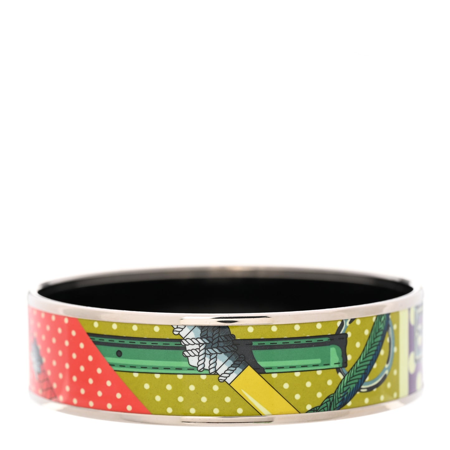 Enamel Printed Wide Bracelet