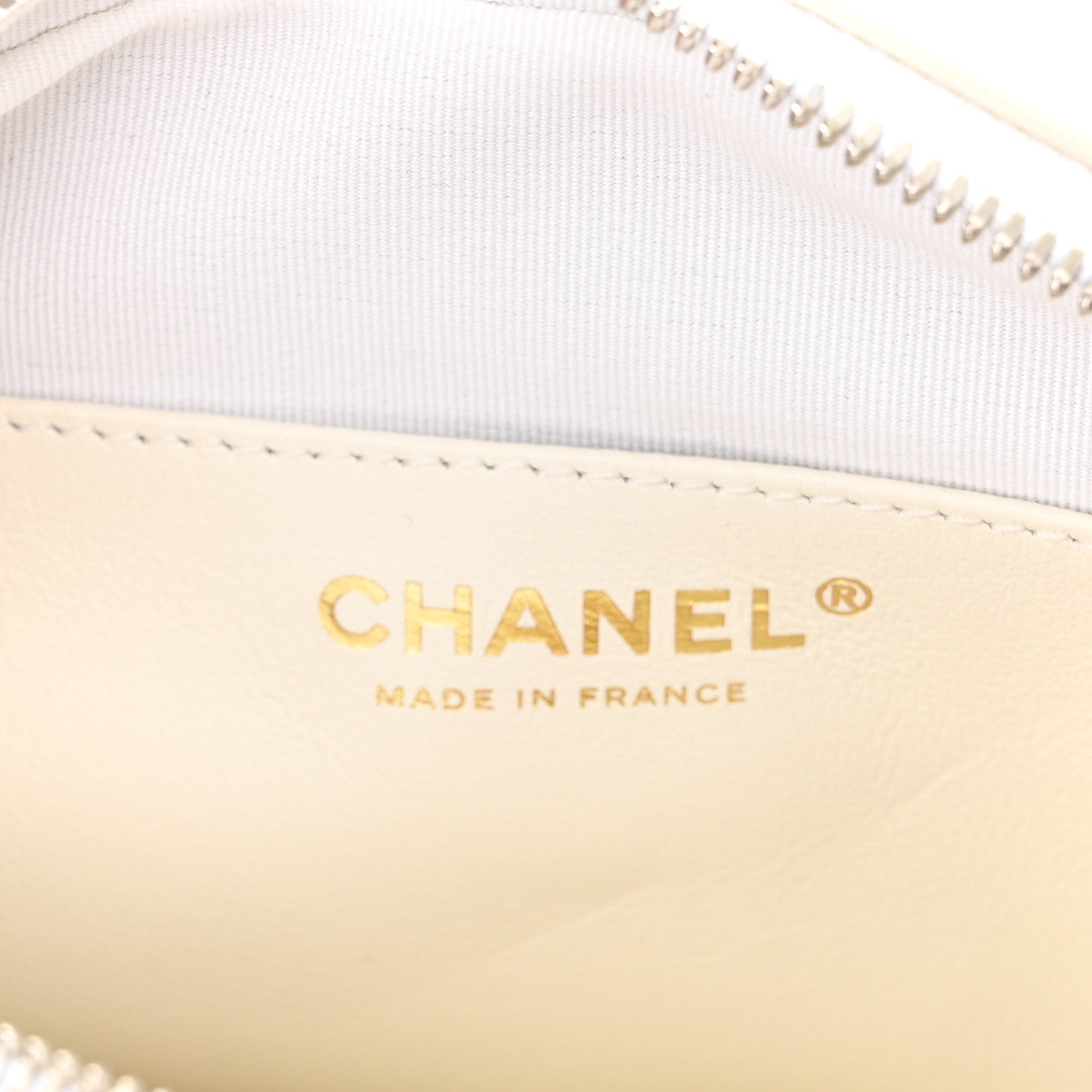Chanel Calfskin Quilted Small Camera Case White 6 of 11