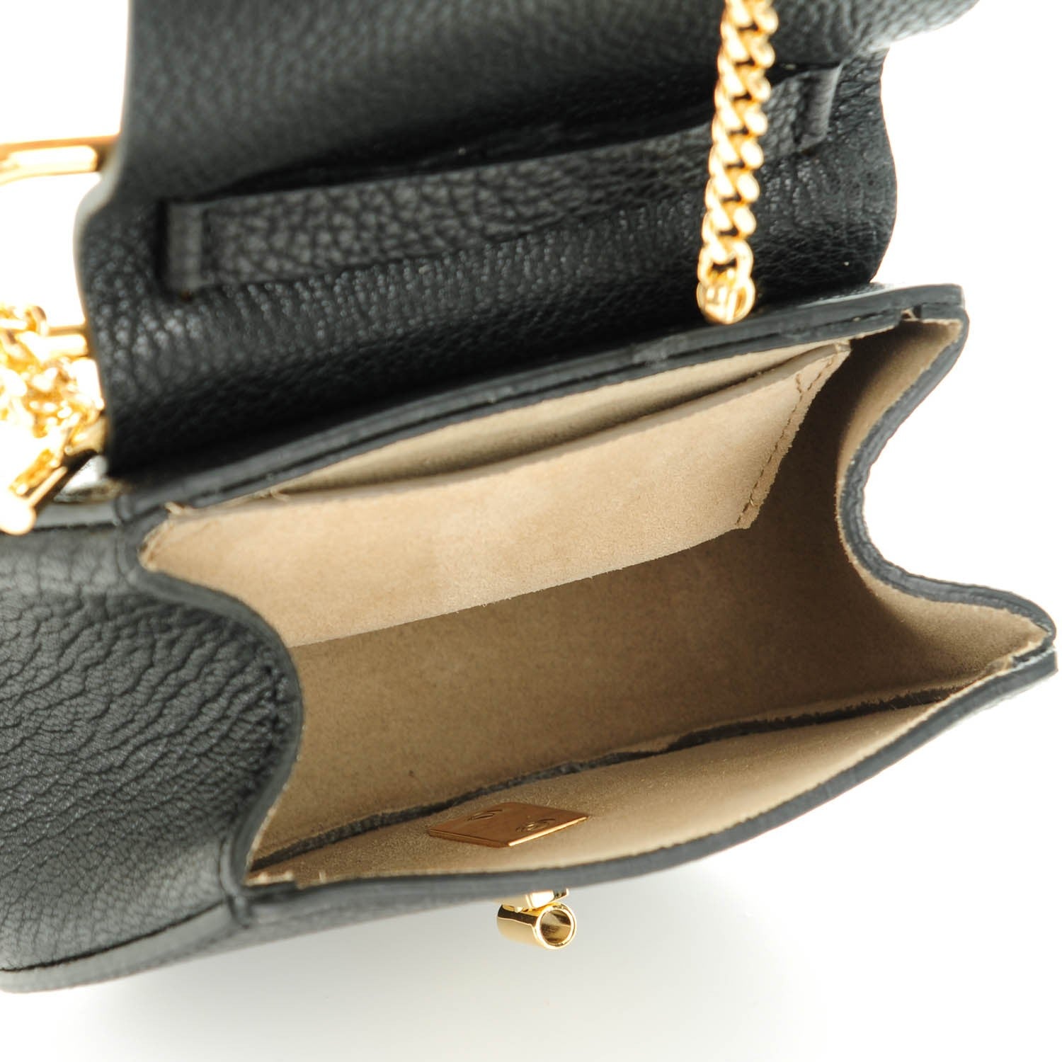 Chloe Grained Lambskin Nano Drew Shoulder Bag Black 6 of 6
