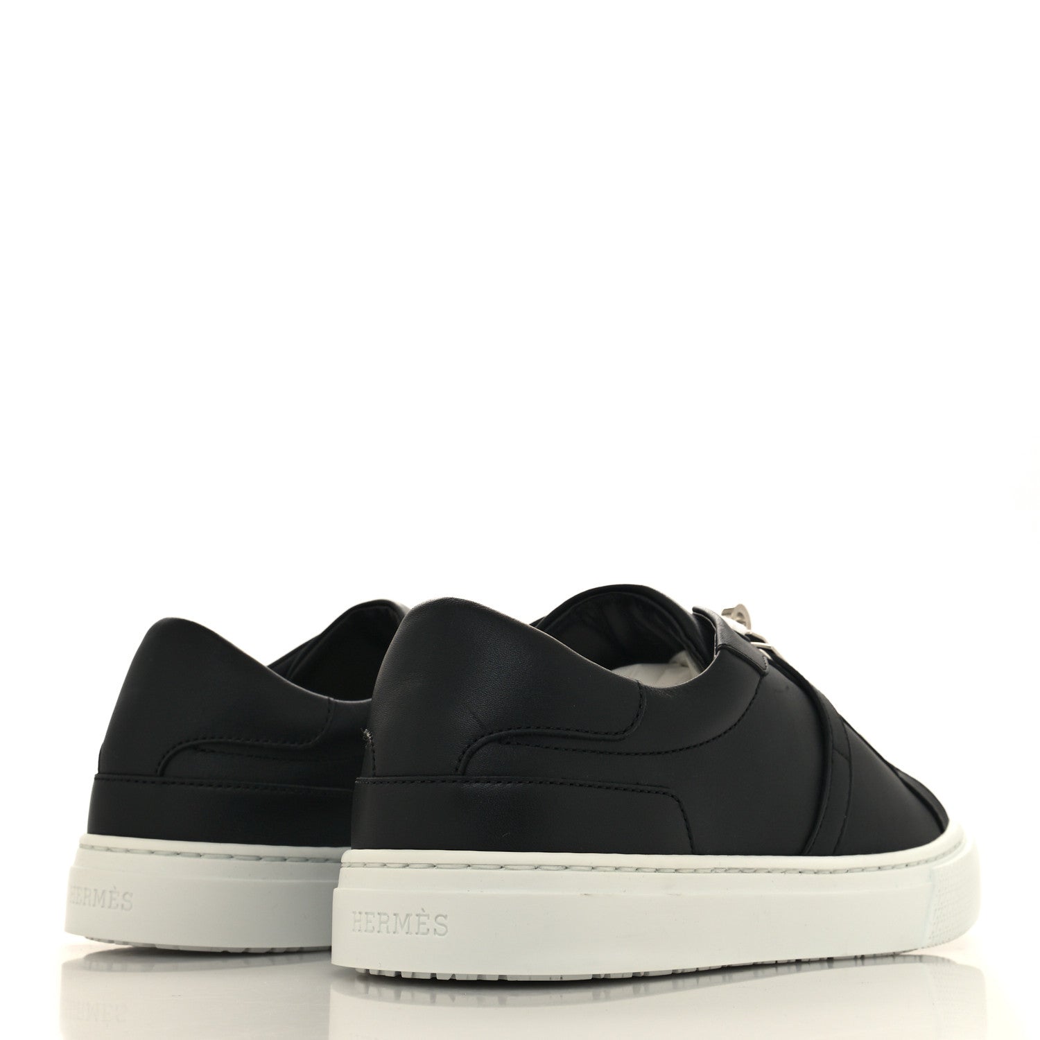 Hermes Calfskin Day Sneakers 37 Black 4 of 7