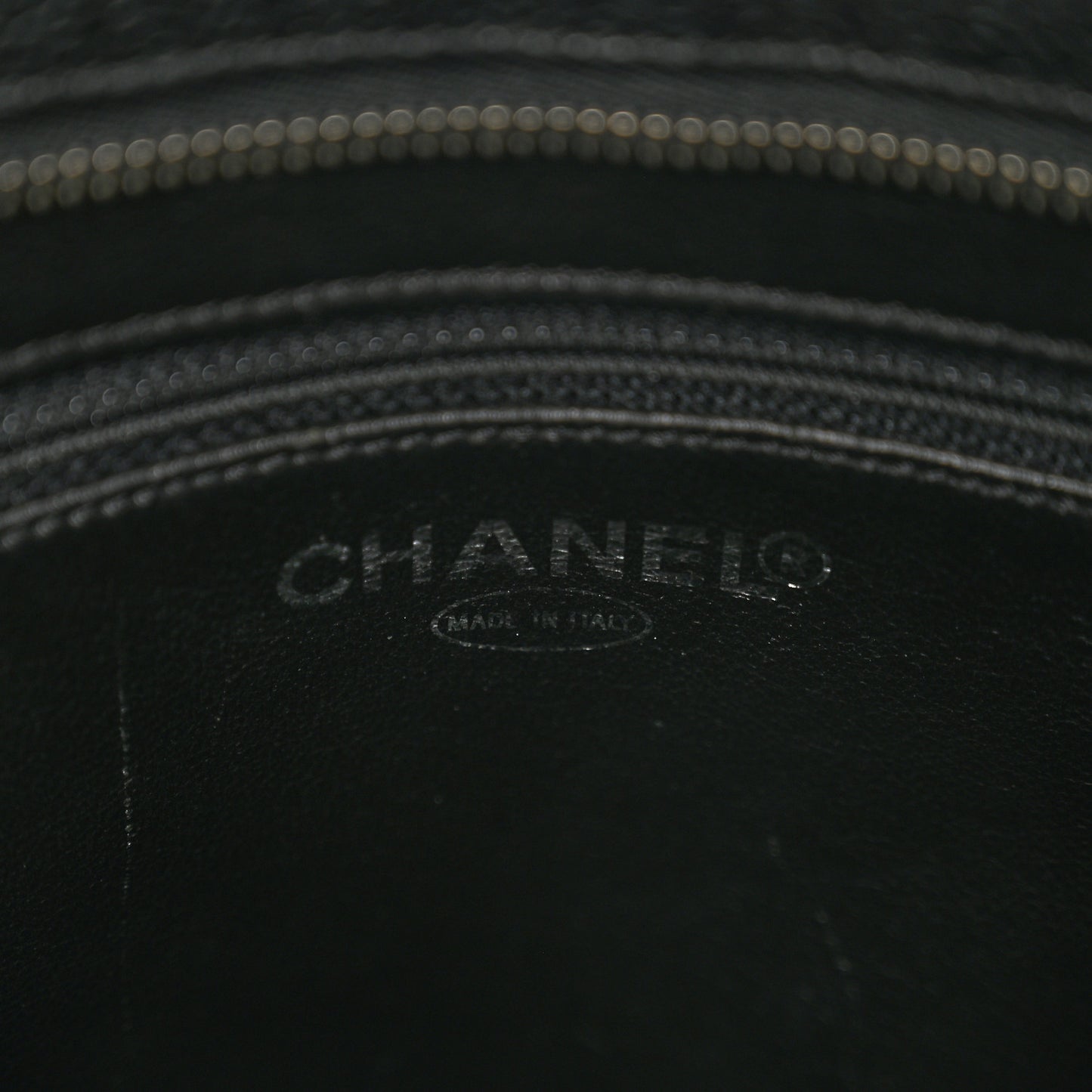 Caviar Quilted Medallion Tote Black