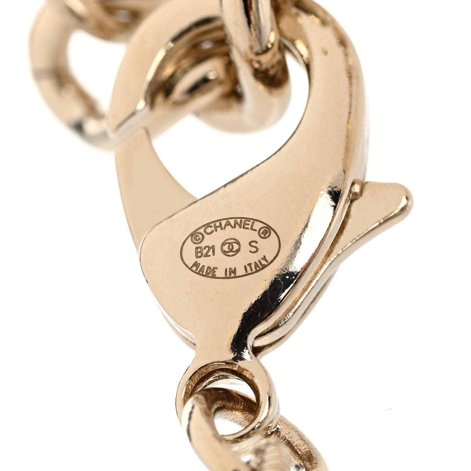 Chanel Metal Beaded CC Bracelet Gold 5 of 6