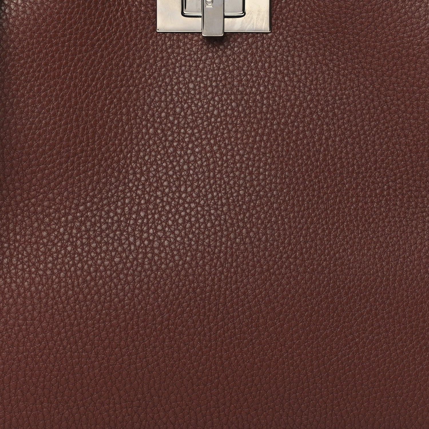 Fendi Cuoio Romano Vitello Cover Glazed Fabric Bi-Color FF 1974 Mini Peekaboo I SEE U Satchel Ghianda Grezzo 8 of 11