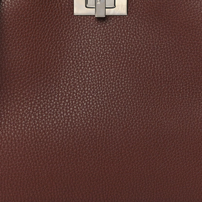 Fendi Cuoio Romano Vitello Cover Glazed Fabric Bi-Color FF 1974 Mini Peekaboo I SEE U Satchel Ghianda Grezzo 8 of 11