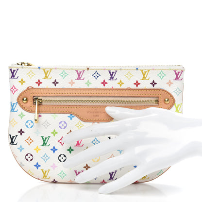 Louis Vuitton Monogram Multicolor Pochette Plate GM White 2 of 8