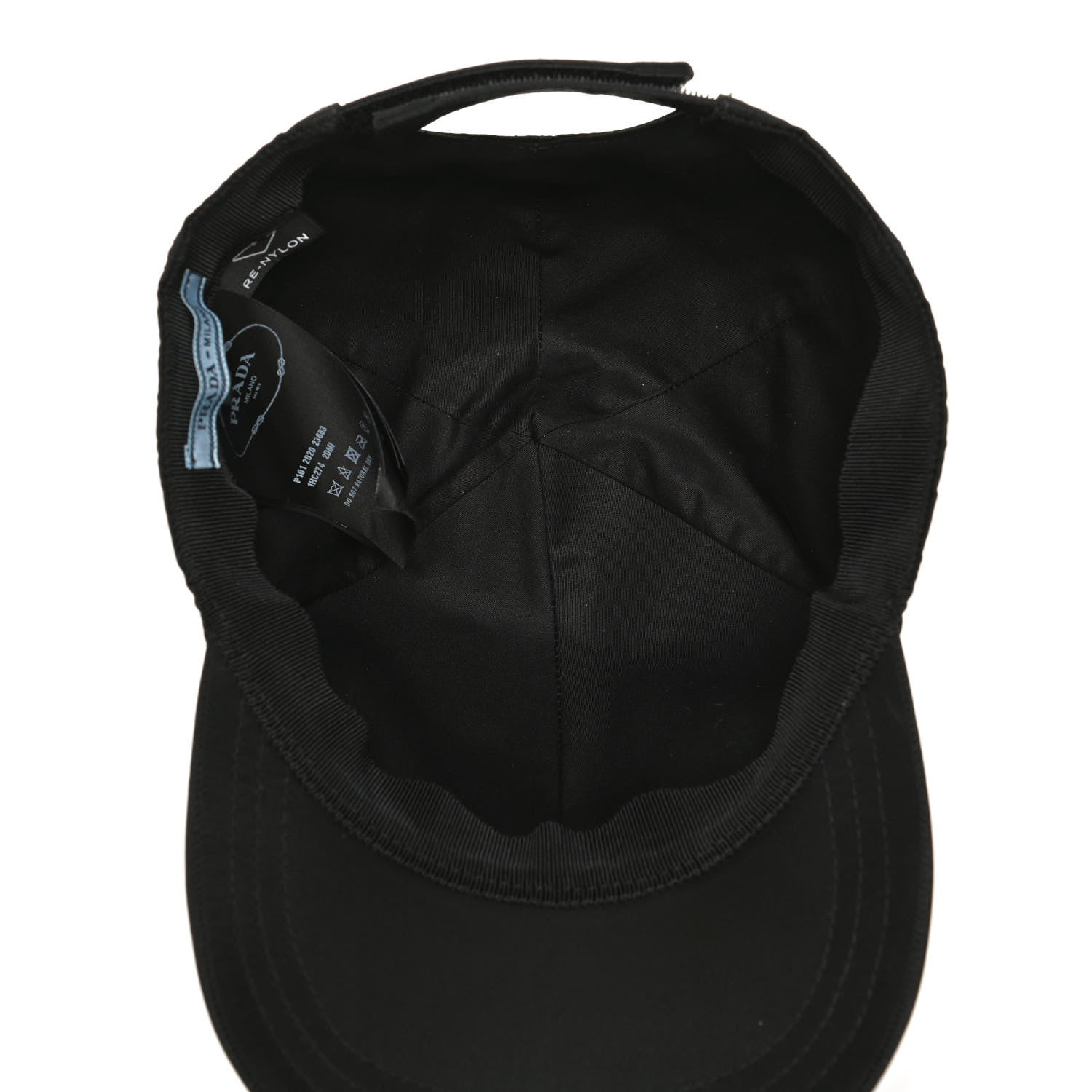 Prada Re-Nylon Womens Baseball Cap M Black 6 of 7