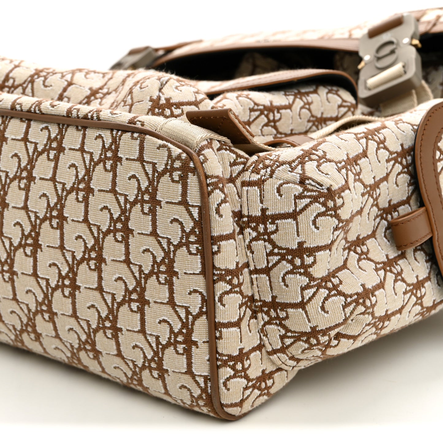 X CACTUS JACK Calfskin Hit The Road Logo Backpack Beige