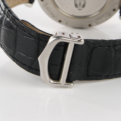 Cartier Stainless Steel 18K Yellow Gold Alligator 38mm Pasha C Chronograph Automatic Watch 9 of 9