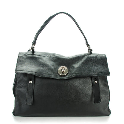 Saint Laurent Calfskin Canvas Large Muse Two Black 1 of 7