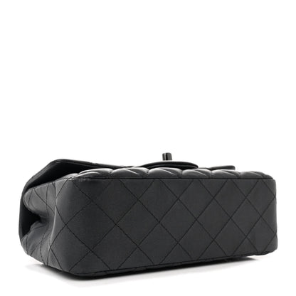 Chanel Lambskin Quilted Mini Rectangular Flap So Black 4 of 11