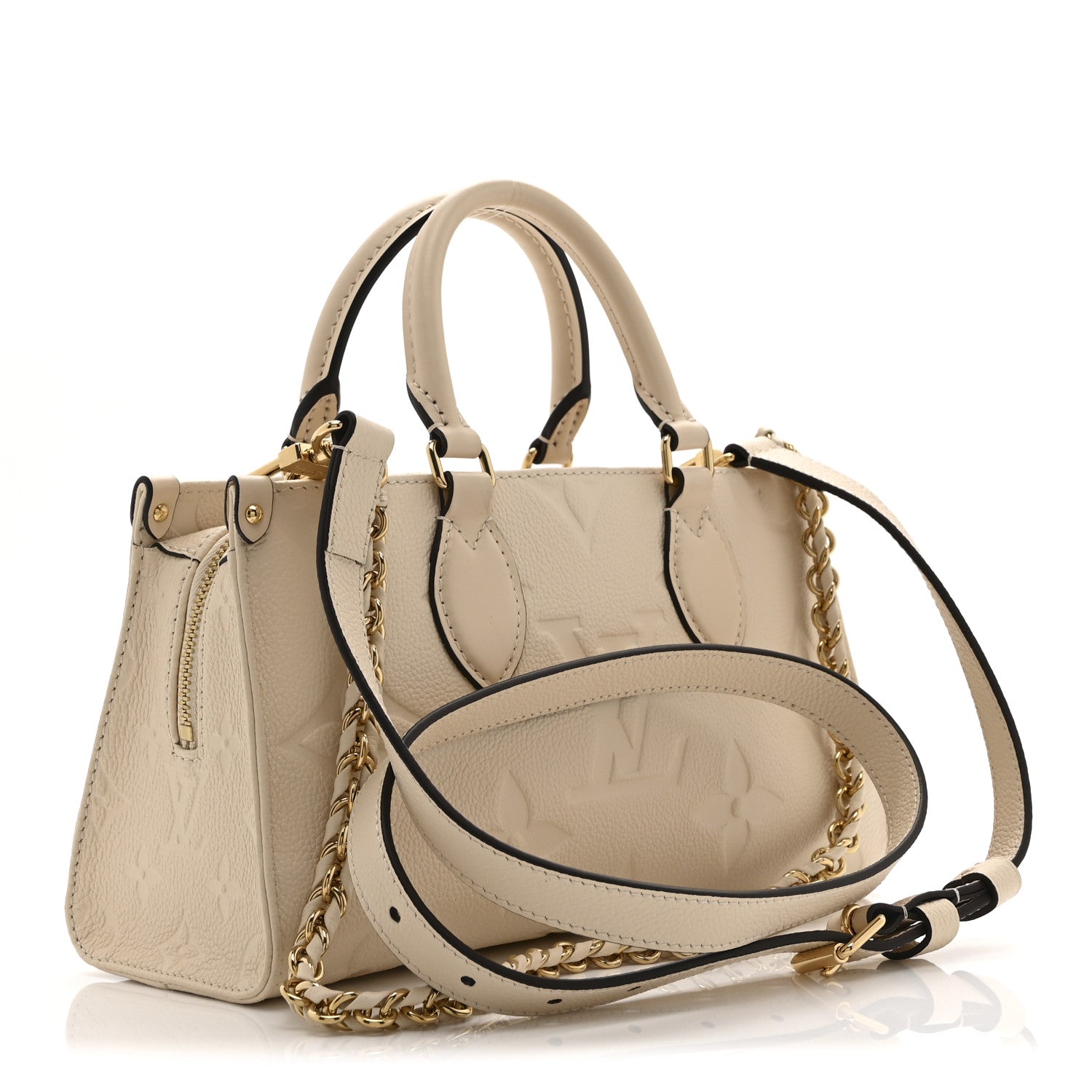 Louis Vuitton Empreinte Monogram Giant OnTheGo East West Creme 3 of 9