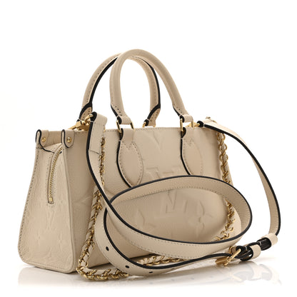 Louis Vuitton Empreinte Monogram Giant OnTheGo East West Creme 3 of 9