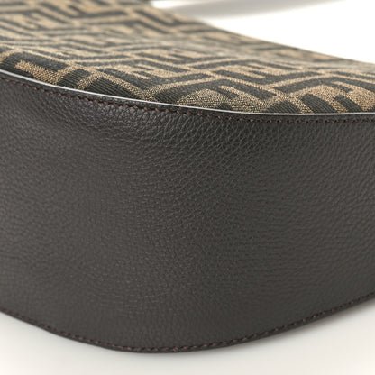 Fendi Fabric Jacquard FF Melon Bag Tobacco Black 10 of 11