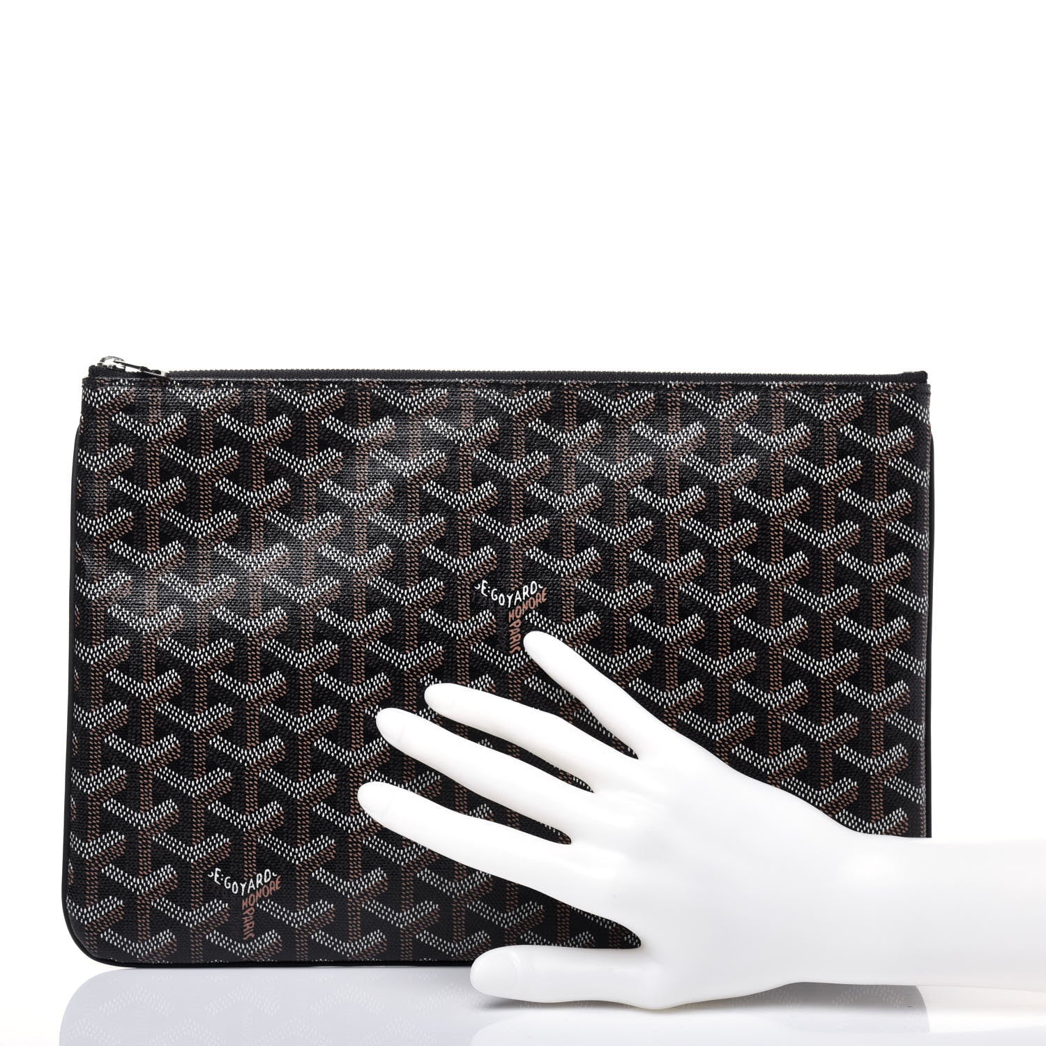 Goyard Goyardine Senat Pochette MM Black 2 of 9