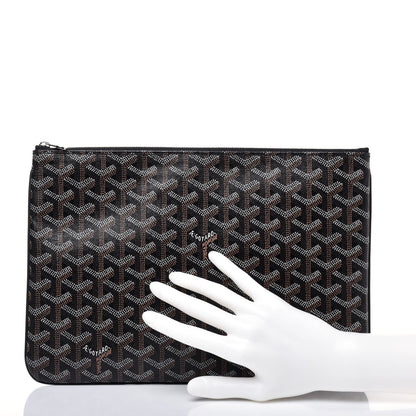 Goyard Goyardine Senat Pochette MM Black 2 of 9