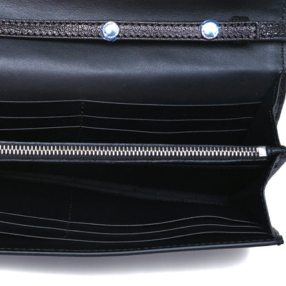 Burberry Canvas Tartan Check Mix Henley Wallet on Chain Blue Multicolor 5 of 8