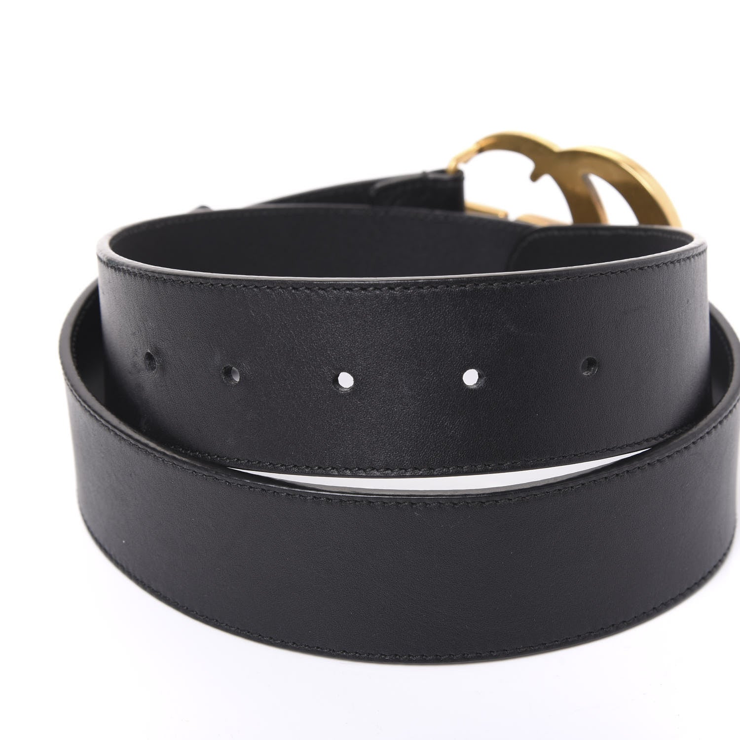 Gucci Calfskin Double G 40mm Belt 75 30 Black 5 of 5