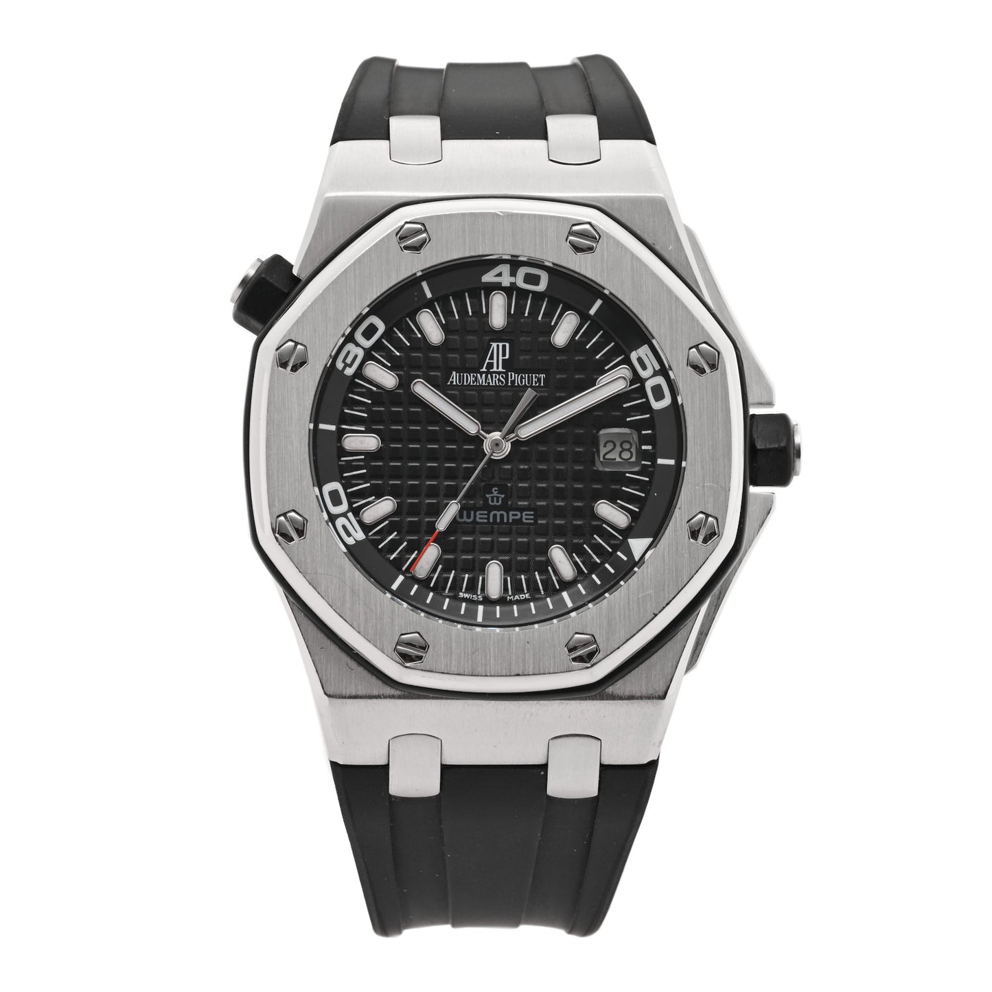 Stainless Steel Rubber 42mm Royal Oak Offshore Diver Automatic Watch Black 15340ST.OO.D002CA.01