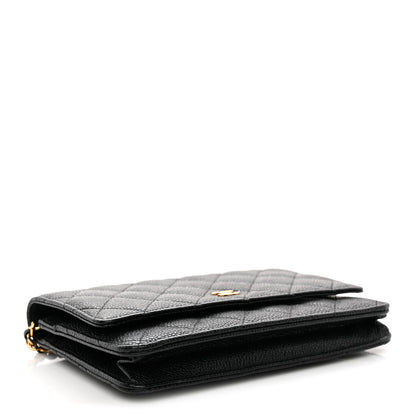 Chanel Caviar Quilted Wallet On Chain WOC Black 4 of 12