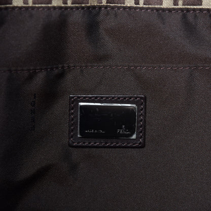 Fendi Zucchino Large Shopper Tote Brown 8 of 9