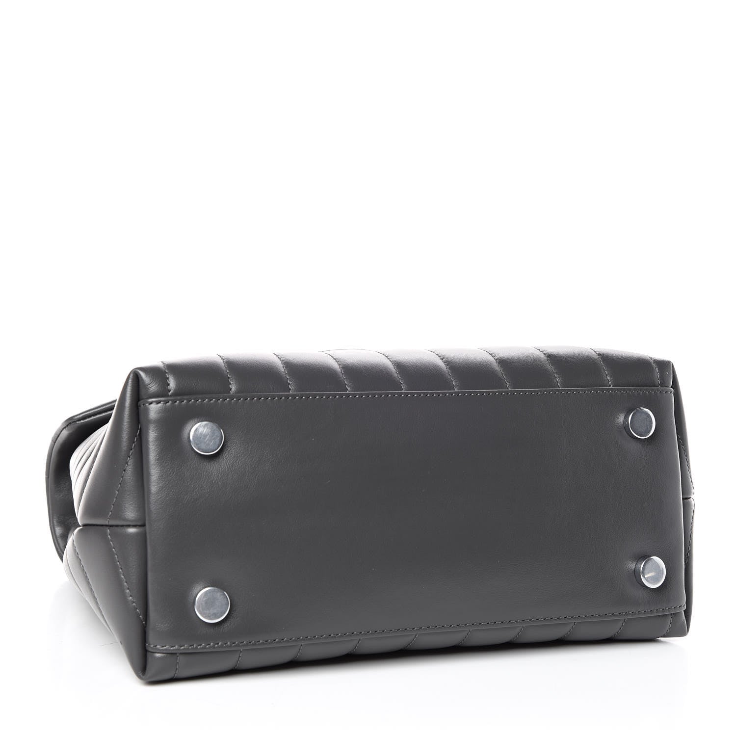 Saint Laurent Calfskin Y Quilted Monogram Medium Loulou Satchel Kaki Fonce 5 of 10