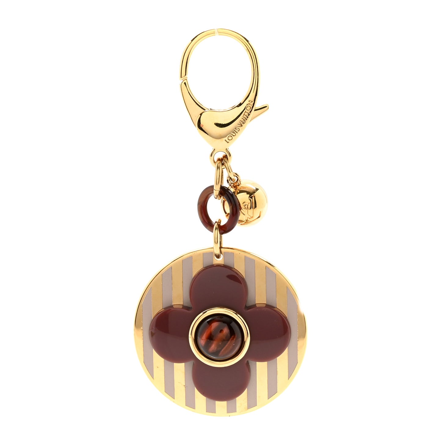 Rayures Bag Charm Purple