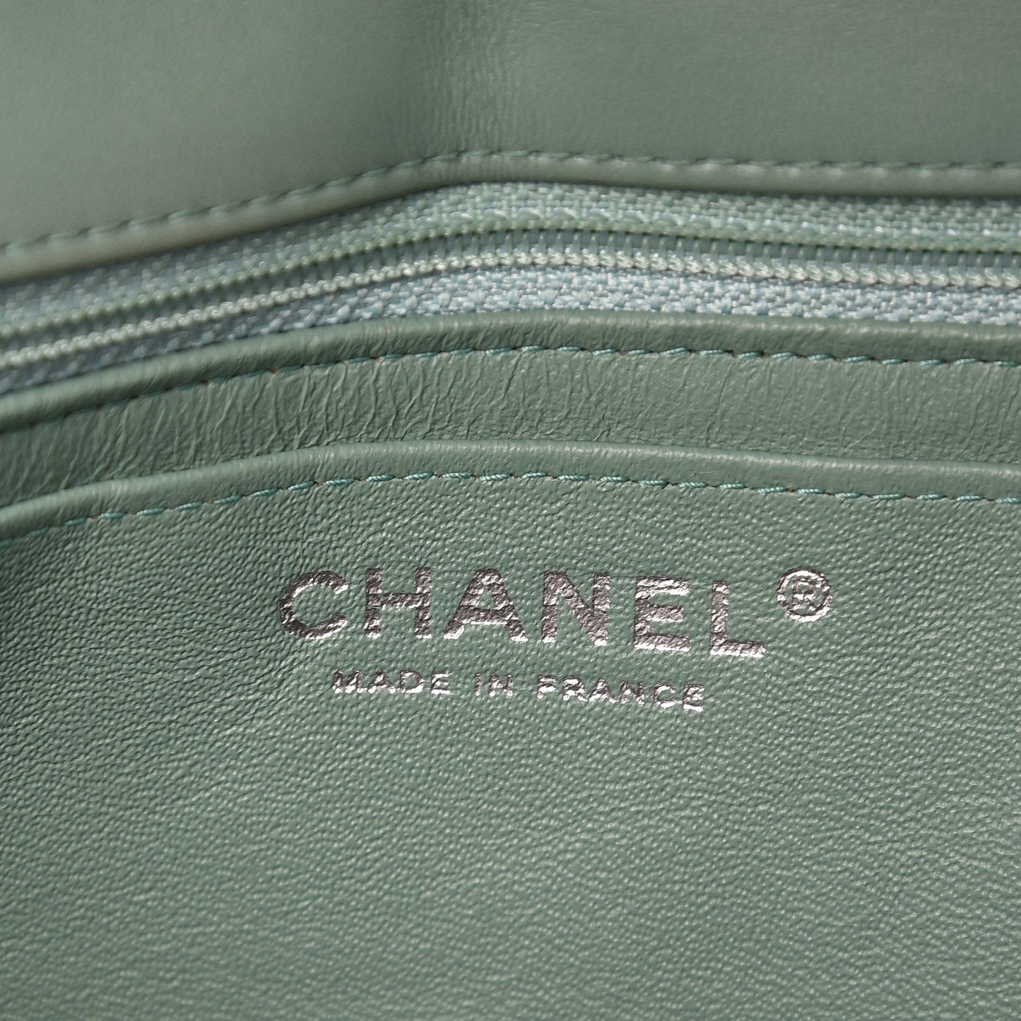 Lambskin Quilted Maxi Single Flap Green