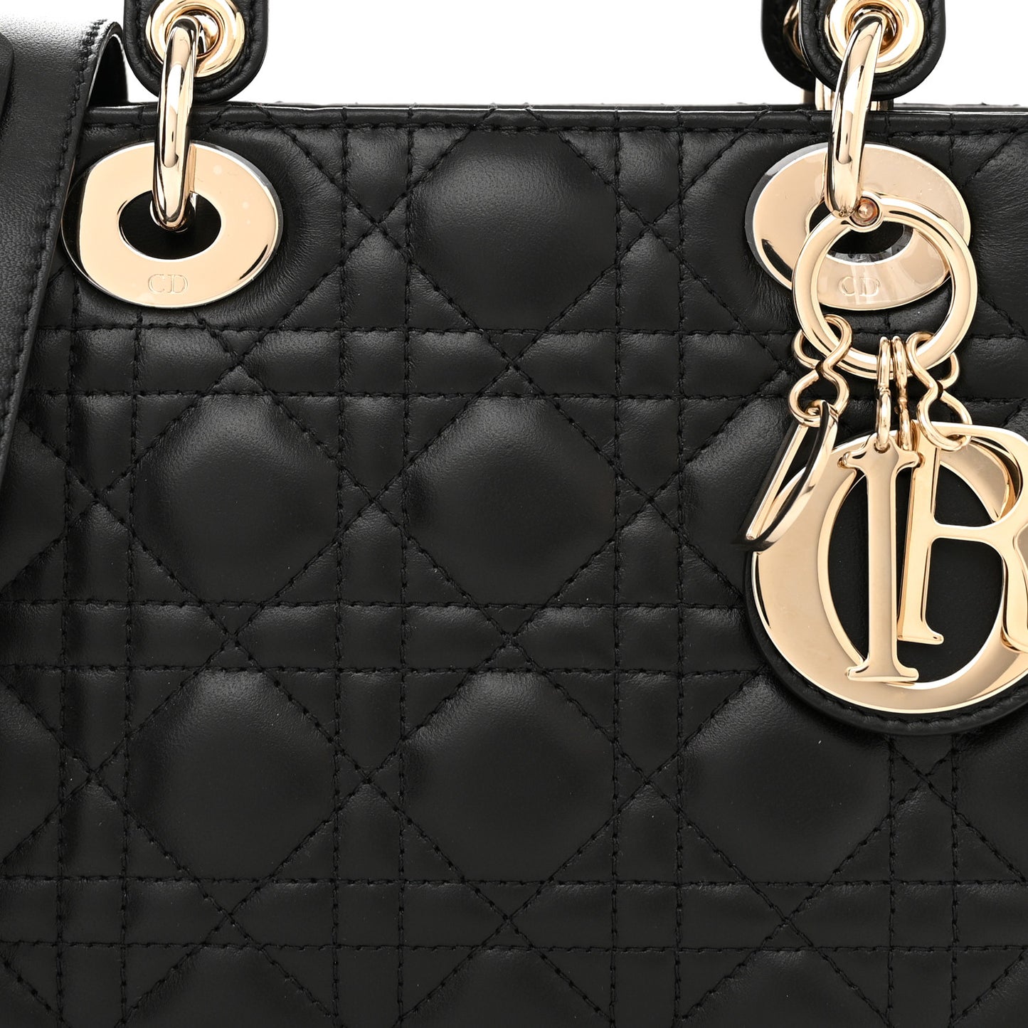 Lambskin Cannage Small My ABCDior Lady Dior Black